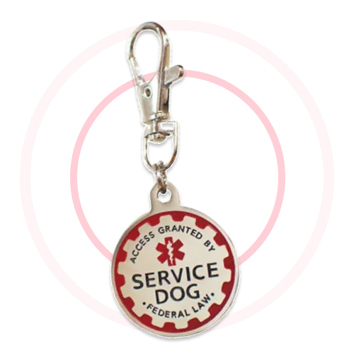 Service Dog Identification Metal Tag