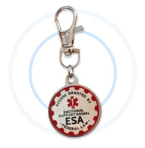 Emotional Support Animal Identification Metal Tag