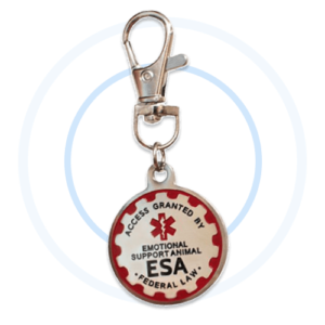 Emotional Support Animal Identification Metal Tag