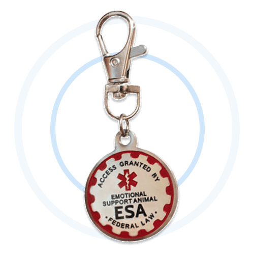 Emotional Support Animal Identification Metal Tag