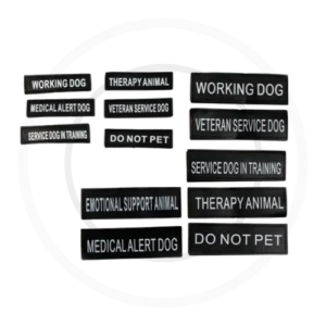 Replacment Vest Patches with Assistant Animal Status