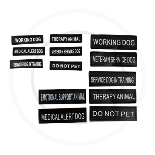 Replacment Vest Patches with Assistant Animal Status