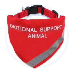 Emotional Support Animal Identification Bandana with Collar