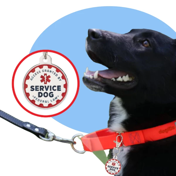 Service Dog Metal Tag