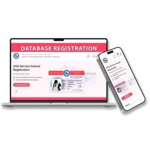 Service Dog Database registration ID card